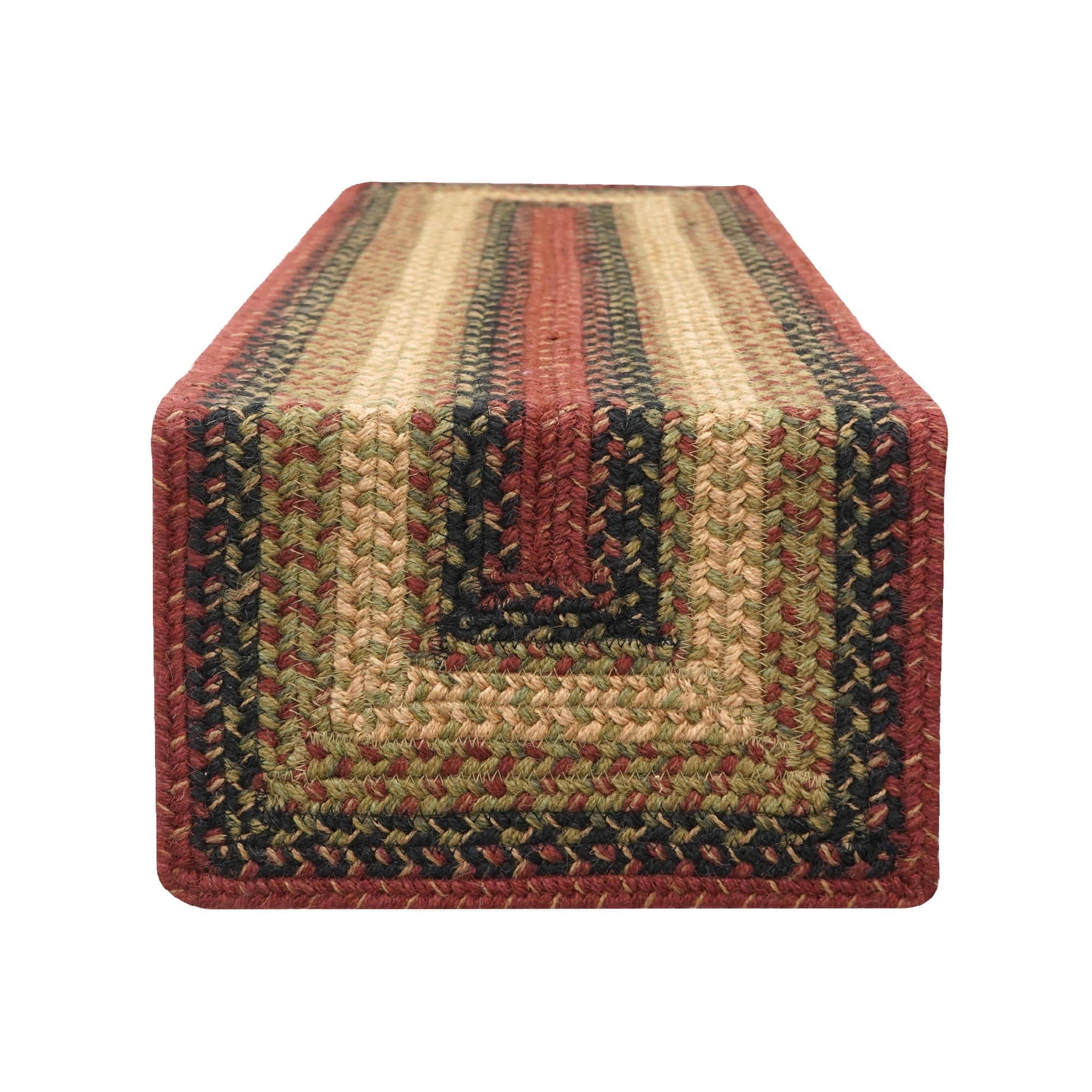 Homespice - Highland Long Table Runner, a Hand Braided Country Table ...