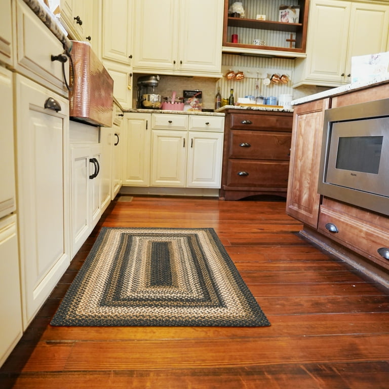 Kitchen Rugs And Mats Non Skid Washable - Braid Jute Kitchen Floor