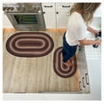 thumbnail image 1 of Homespice Montgomery 27x45" Oval Black Braided Rug, Washable Kitchen Rug, Bathroom Rug, ZB1472AH09MF5 Entryway Rugs, 1 of 9