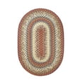 thumbnail image 1 of Homespice Neverland Reversible Red Cotton Rug 20" x 30" Oval Braided Area Rug, 1 of 6