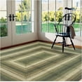 thumbnail image 1 of Homespice Pinecone Jute Green 6x9' Braided Rug for Living Room, Bedroom Rug and Dining Room. Pet Friendly. Decor Styles- Farmhouse Rug, Rustic, Vintage, Cottage, Primitive, Country, Boho Rug, 1 of 8