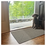 Homespice - Smoke Handmade Solid Color Rug, A High Quality Gray Braided Rug to Use as Washable Kitchen Rugs - Stain Resistant, Spill Proof and Reversible - Lays Flat and Looks Premium, 20x30 Inches