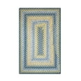 thumbnail image 1 of Homespice Sunflowers Reversible Blue Cotton Rug 4' x 6' Rect. Braided Area Rug, 1 of 6