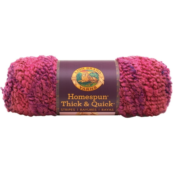 Homespun Thick & Quick Yarn-Wildberries Stripes, Pk 3, Lion Brand