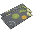 thumbnail image 1 of Homesta 2 Pieces Kitchen Rug Set Non-Slip Rubber Backing Kitchen Rugs Washable Lemon Design Kitchen Decoration Floor Mats, 15"x23"+15"x23", 1 of 6