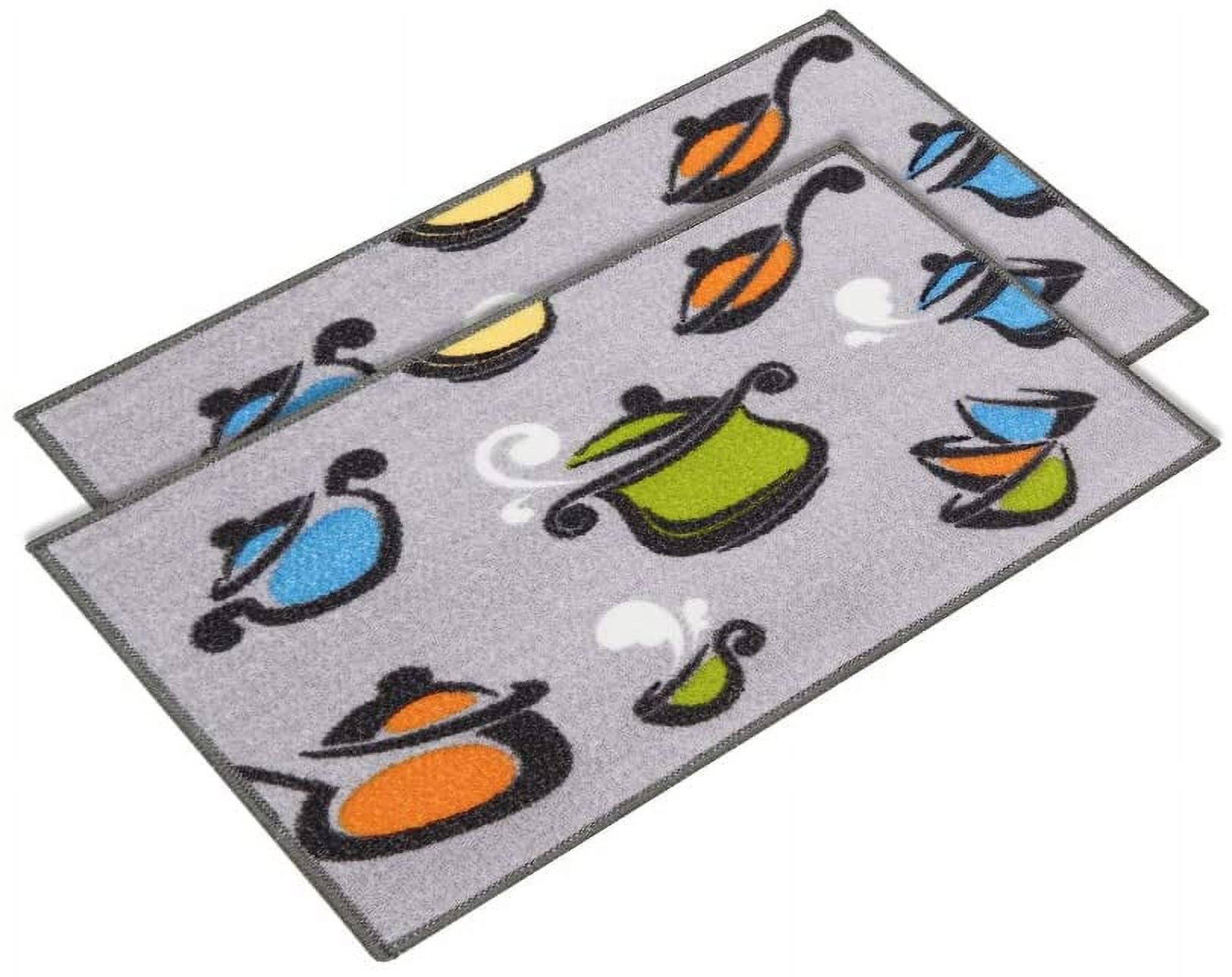 Homesta 2 Pieces Kitchen Rug Set NonSlip Rubber Backing Kitchen Rugs