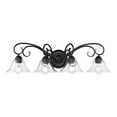thumbnail image 1 of Wry Lighting Homestead 4-light Vanity in Matte Black, 1 of 4
