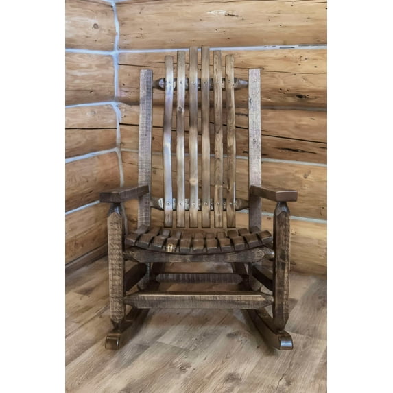 Homestead Adult Rocker, Stain & Clear Lacquer Finish