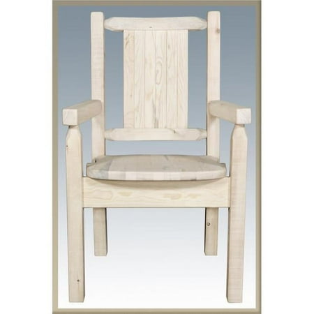 Homestead Captains Chair with Laser Engraved Elk Design