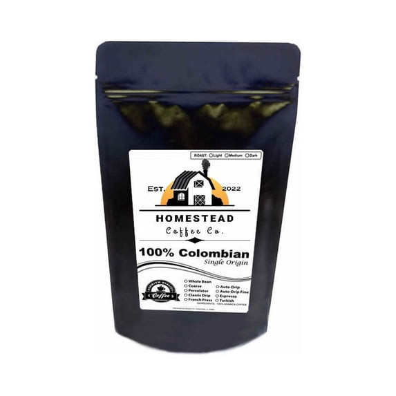 Homestead Coffee Co. - 100% Columbian Roast - Gourmet Coffee