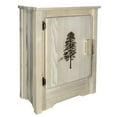 thumbnail image 1 of Homestead Collection Accent Cabinet w/ Laser Engraved Pine Design, Left Hinged, Ready to Finish, 1 of 10