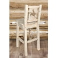 thumbnail image 1 of Homestead Collection Barstool w/ Back, w/ Laser Engraved Bronc Design, Ready to Finish, 1 of 11
