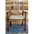 thumbnail image 1 of Homestead Collection Captain's Chair, Stain & Clear Lacquer Finish w/ Upholstered Seat, Buckskin Pattern, 1 of 3