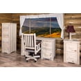 thumbnail image 1 of Homestead Collection Computer Desk, Clear Lacquer Finish, 1 of 4
