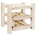 thumbnail image 1 of Homestead Collection Countertop Wine Rack, Clear Lacquer Finish, 1 of 3