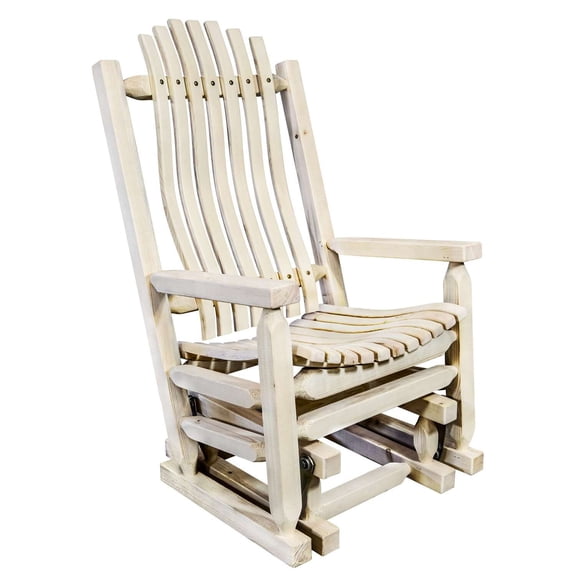 Homestead Collection Glider Rocker, Clear Lacquer Finish