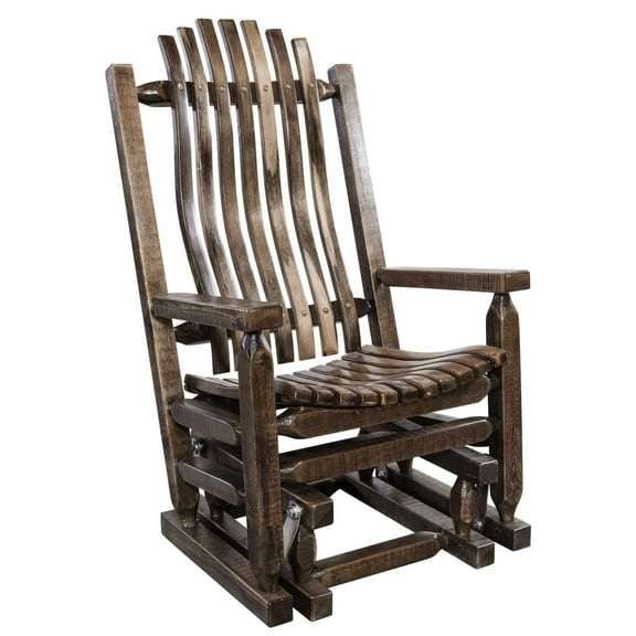 Homestead Collection Glider Rocker, Stain & Clear Lacquer Finish
