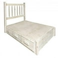 thumbnail image 1 of Homestead Collection King Platform Bed w/ Storage, Clear Lacquer Finish, 1 of 5