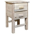thumbnail image 1 of Homestead Collection Nightstand with 2 Drawers, Clear Lacquer Finish, 1 of 3