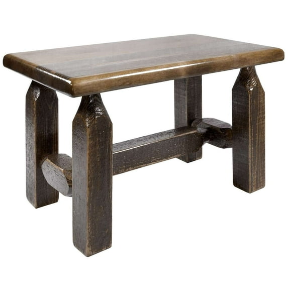 Homestead Collection Ottoman, Stain & Clear Lacquer Finish