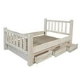 thumbnail image 1 of Homestead Collection Queen Bed w/ Storage, Clear Lacquer Finish, 1 of 5