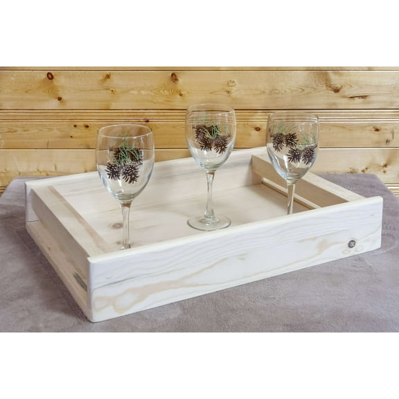 Homestead Collection Serving Tray, Clear Lacquer Finish