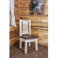 thumbnail image 1 of Homestead Collection Side Chair, Clear Lacquer Finish w/ Upholstered Seat, Saddle Pattern, 1 of 4