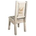 thumbnail image 1 of Homestead Collection Side Chair w/ Laser Engraved Elk Design, Clear Lacquer Finish, 1 of 5