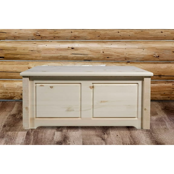 Homestead Collection Small Blanket Chest, Clear Lacquer Finish