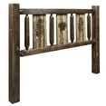 thumbnail image 1 of Homestead Collection Twin Headboard w/ Laser Engraved Pine Design, Stain & Clear Lacquer Finish, 1 of 5
