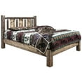 thumbnail image 1 of Montana Woodworks MWHCPBTSLLZMOOSE Homestead Collection Platform Bed with Laser Engraved Moose Design, Stain & Clear Lacquer Finish - Twin Size, 1 of 6
