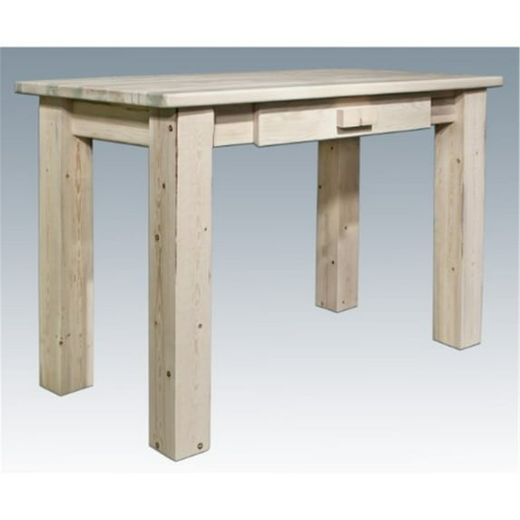Homestead Collection Writing Desk, Clear Lacquer Finish