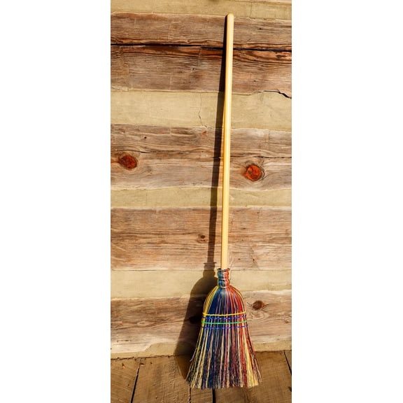 The Homestead Farmhouse Broom - Handmade in The Arkansas Delta This All Natural Broomcorn Broom is Well Suited for Your Farmhouse, Lobby or barn. Purpose Made for Both Indoors and Outside.