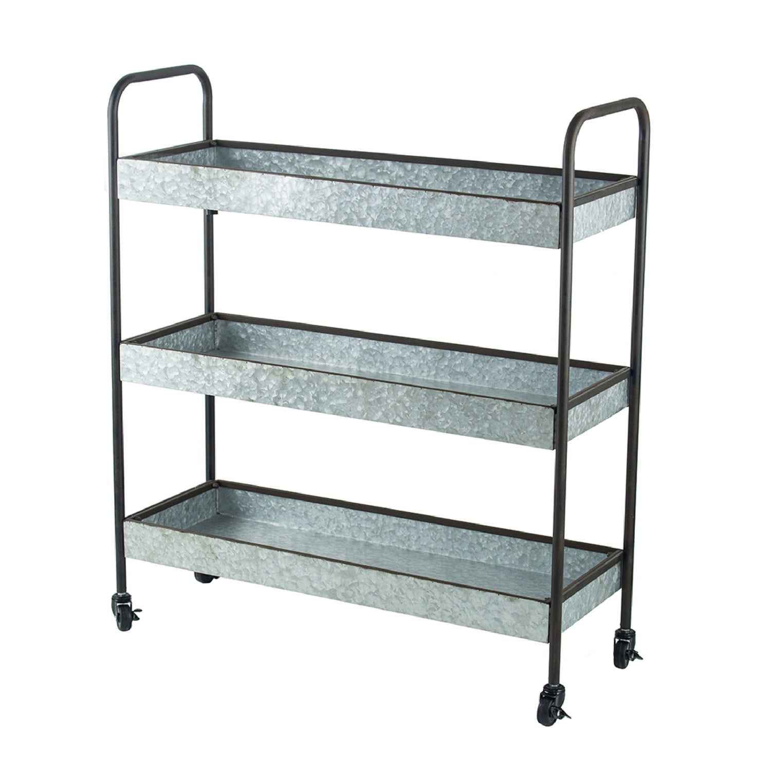 Homestead Galvanized 3-Tier Gray Metal Shelf