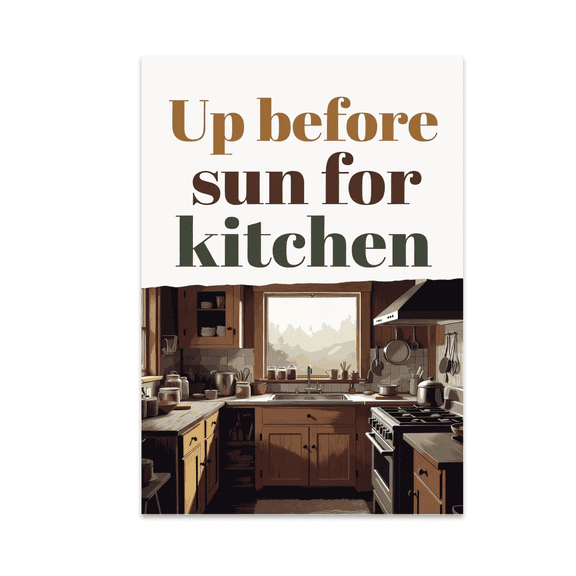 Homestead Kitchen Dawn Art - Kitchen Decor Enthusiast - 13x19 Poster Print