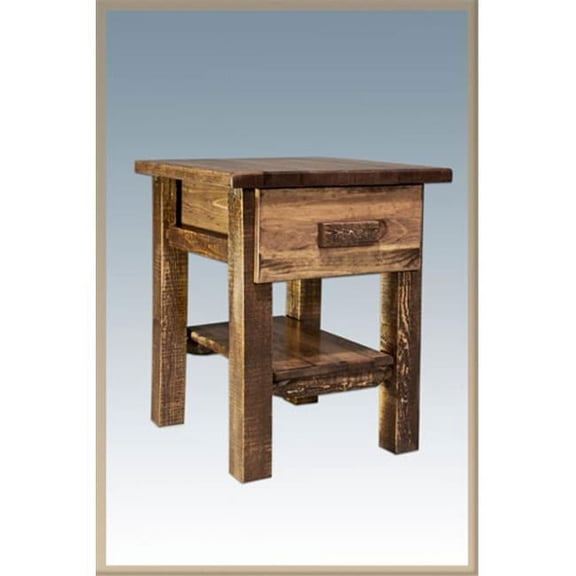 Homestead Nightstand with Drawer - Stained and Lacquered