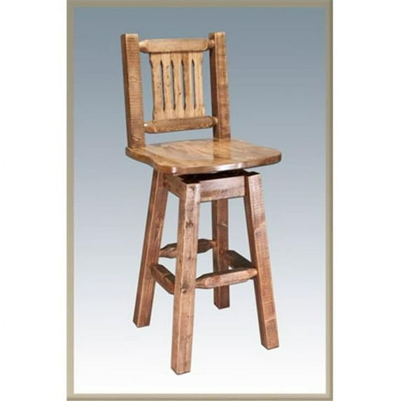 Homestead Swivel Barstool, Ready Finish