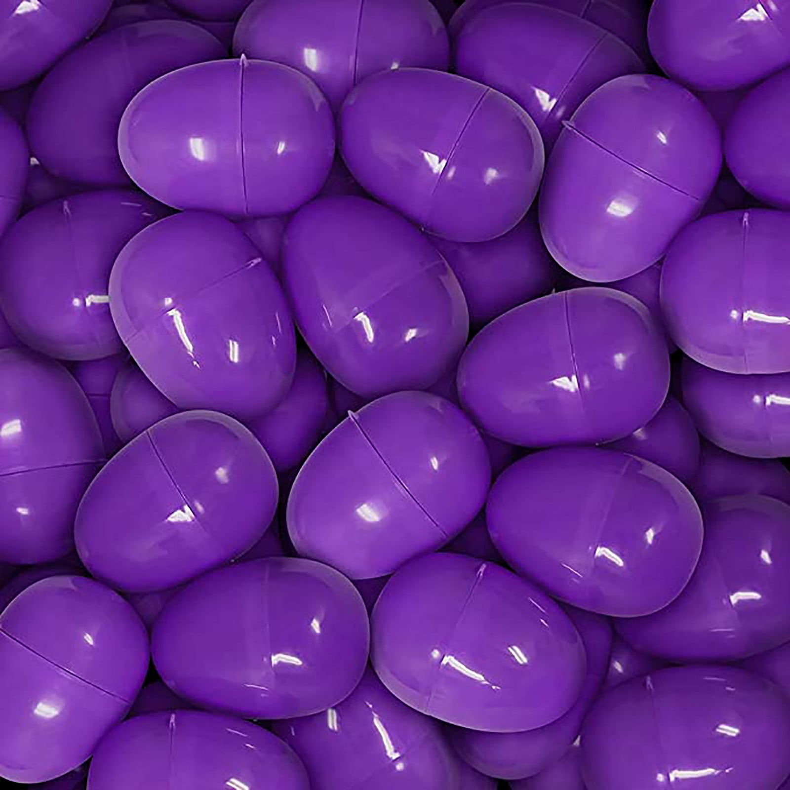 Homesteed 100pc Fillable Easter Eggs Empty Hinged Easter Decorations Pop Proof Seal for Easter Hunt and Tossing Gifts