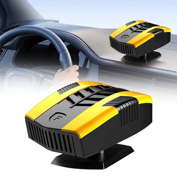 Homesteed 12V Car Heater Portable Auto Heater 150W Fast Heating 360° Rotating Windshield Defroster Winter Vehicle Heater
