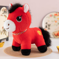 thumbnail image 1 of Homesteed 2026 Year of the Horse Plush Mascot Red Fortune Horse Stuffed Figurine 7.9 Inch Chinese New Year Lucky Home Desk Decoration Gift, 1 of 4