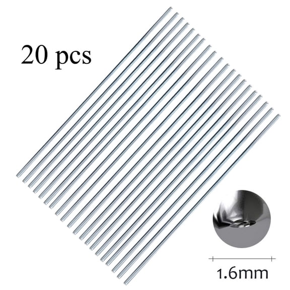 Homesteed 20pc 12.99x0.06in Low Temperature Aluminum Welding Rods Easy Melt Brazing Sticks No Solder Powder Needed For Repair