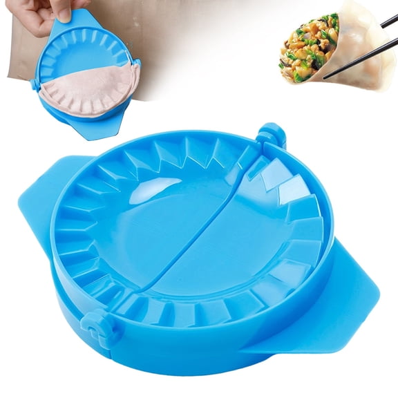 Homesteed 5.43in 2 in 1 Dumpling Maker Press Empanada Mold Pierogi Machine Dough Cutter Tool for Calzone Pot Stickers Pastry Kitchen Accessories