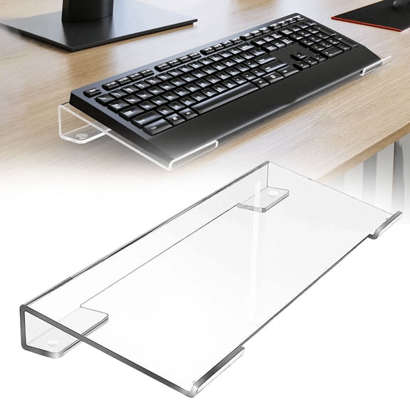 Homesteed Adjustable Computer Keyboard Stand Riser for Desk Ergonomic Tilt Holder Anti-Slip Typing Support for Home Office