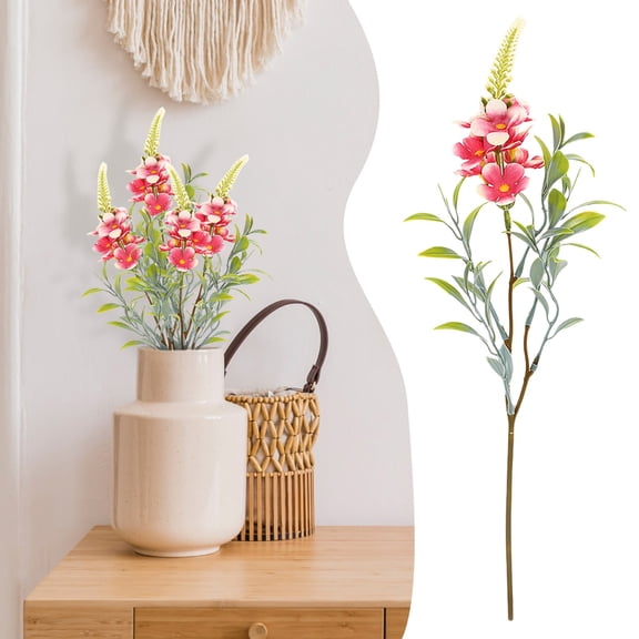 Homesteed Artificial Cherry Blossom Branches Fake Flowers Spring Decor for Home Wedding Garden Patio Table Centerpiece