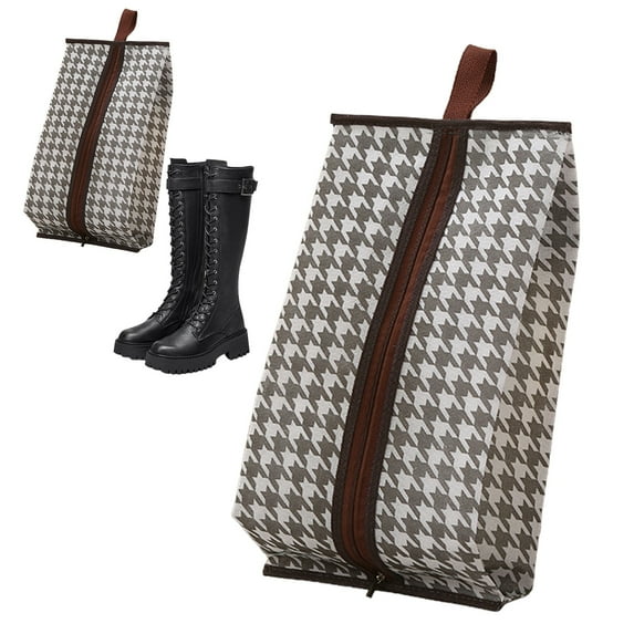 Homesteed Boot Storage Bag Travel Shoe Bag with Zipper Handle High Boot Organizer for Wardrobe Closet Travel and Daily Use