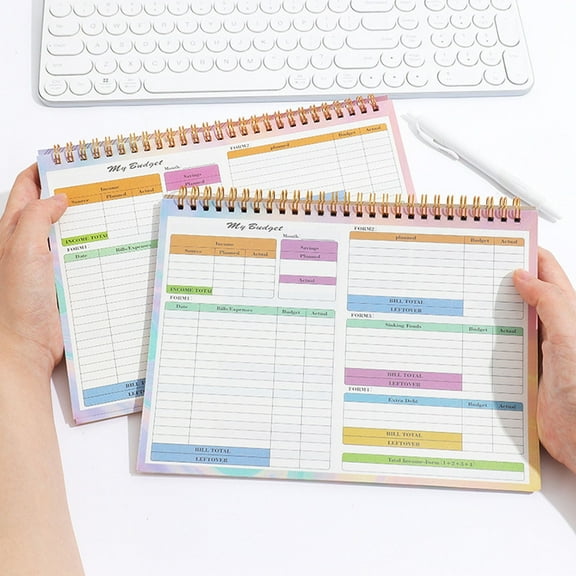 Homesteed Budget Planner and Monthly Bill Organizer Undated Finance Plan Book Expense Tracker Notebook for Money Saving and Debt Tracking