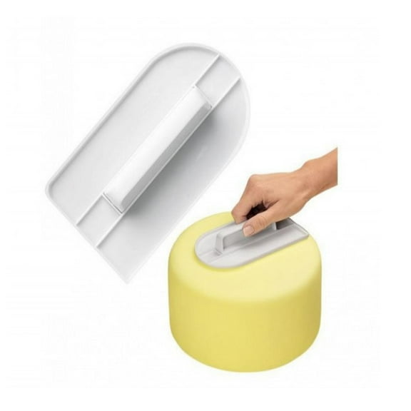 Homesteed Cake Scraper Smoother Cake Decorating Supplies Fondant Smoother Tool for Even Surface and Clean Edges Professional Cake Leveler