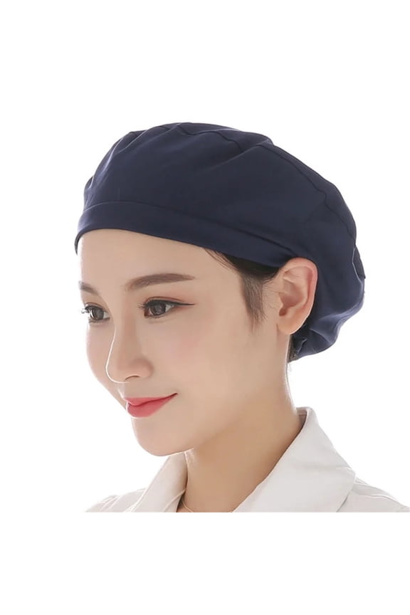 Chef Hat Breathable Work Hats Kitchen Caps Cooking Cap Adjustable Beanie For Women Men Adults Food Service Restaurant Catering Cap