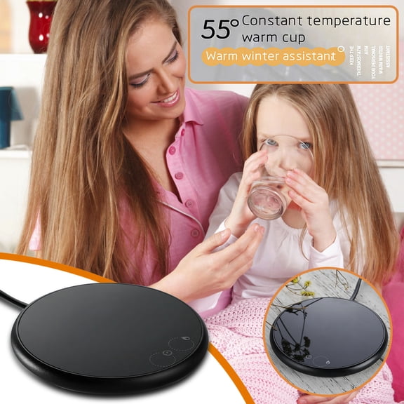 Homesteed Coffee Mug Warmer and Portable Food Warming Mat with Auto Induction Constant Temperature Heating Pad for Office and Home Use
