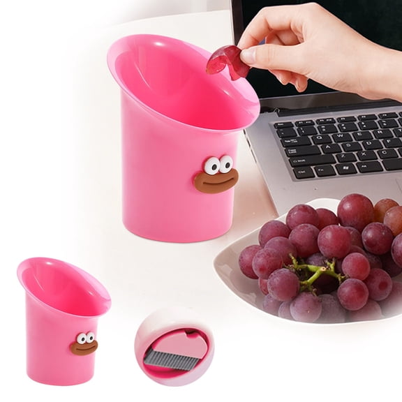 Homesteed Countertop Trash Can Kitchen Compost Bin Funny DIY Garbage Can for Kids Bedroom Bathroom Desktop Waste Basket Home Decorations